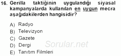 Marka İletişiminde Analiz ve Araştırma 2 2014 - 2015 Ara Sınavı 16.Soru