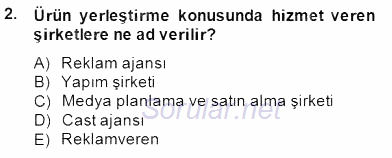 Marka İletişiminde Analiz ve Araştırma 2 2014 - 2015 Ara Sınavı 2.Soru