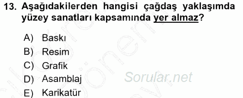 Okulöncesinde Drama 2015 - 2016 Dönem Sonu Sınavı 13.Soru