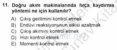 Elektrik Makinaları 2012 - 2013 Dönem Sonu Sınavı 11.Soru