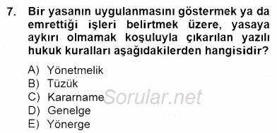 Okul, Aile Ve Çevre İş Birliği 2014 - 2015 Ara Sınavı 7.Soru