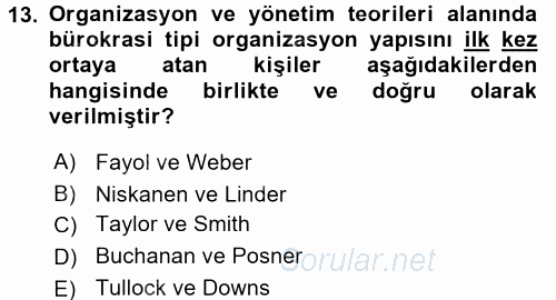 Kamu Ekonomisi 2 2017 - 2018 Ara Sınavı 13.Soru