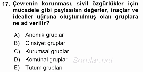 Kamu Ekonomisi 2 2017 - 2018 Ara Sınavı 17.Soru