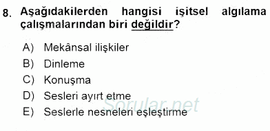 İlköğretime Hazırlık Ve İlköğretim Programları 2015 - 2016 Dönem Sonu Sınavı 8.Soru