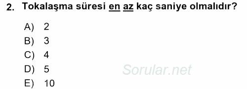 Sosyal Davranış ve Protokol 2017 - 2018 3 Ders Sınavı 2.Soru