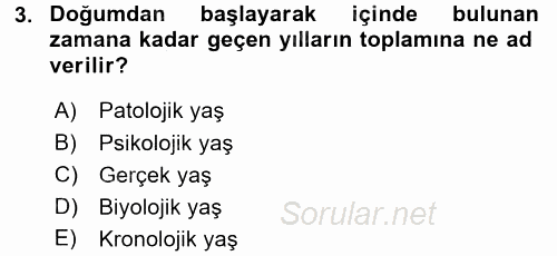 Bakım Elemanı Yetiştirme Ve Geliştirme 1 2017 - 2018 Ara Sınavı 3.Soru