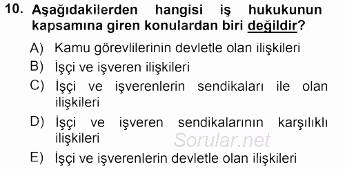 Perakende Yönetimi 2013 - 2014 Tek Ders Sınavı 10.Soru