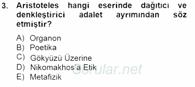 Siyaset Felsefesi 2 2014 - 2015 Dönem Sonu Sınavı 3.Soru
