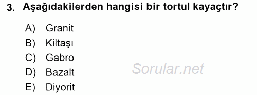 Toprak Bilgisi ve Bitki Besleme 2017 - 2018 Ara Sınavı 3.Soru