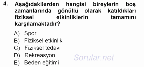 Turizm Sosyolojisi 2012 - 2013 Ara Sınavı 4.Soru
