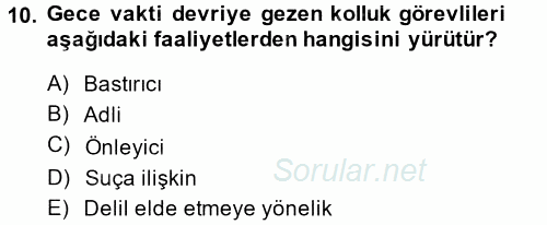 Ceza Muhakemesi Hukuku 2013 - 2014 Ara Sınavı 10.Soru