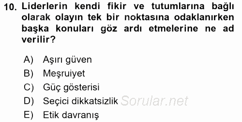Diş Politika Analizi 2017 - 2018 Ara Sınavı 10.Soru