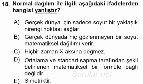 Uluslararası İlişkilerde Araştırma Yöntemleri 2015 - 2016 Dönem Sonu Sınavı 18.Soru