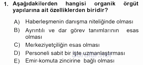 Kriz İletişimi Ve Yönetimi 2017 - 2018 3 Ders Sınavı 1.Soru