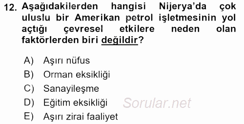 Kriz İletişimi Ve Yönetimi 2017 - 2018 3 Ders Sınavı 12.Soru