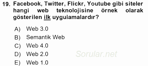 Kriz İletişimi Ve Yönetimi 2017 - 2018 3 Ders Sınavı 19.Soru