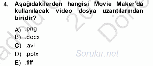 Bilgisayar Destekli Temel Tasarım 2014 - 2015 Dönem Sonu Sınavı 4.Soru