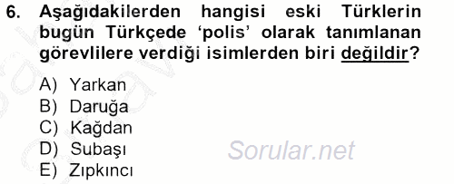 Özel Güvenlik Meslek Etiği 2012 - 2013 Ara Sınavı 6.Soru