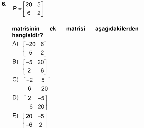 Matematiksel İktisat 2012 - 2013 Dönem Sonu Sınavı 6.Soru