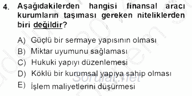 Spor Finansmanı 2014 - 2015 Dönem Sonu Sınavı 4.Soru