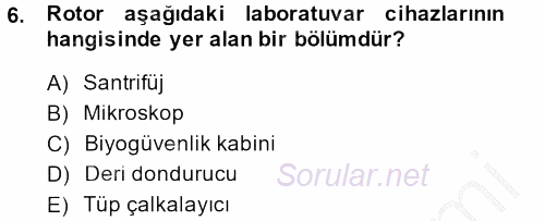 Viroloji 2014 - 2015 Dönem Sonu Sınavı 6.Soru