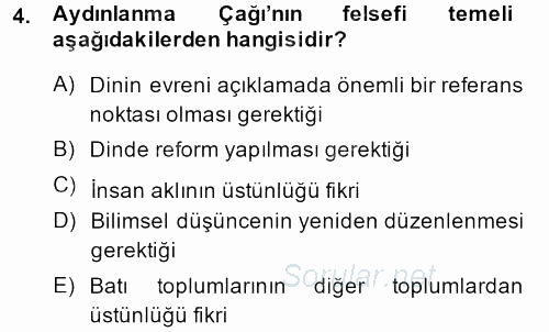 Kültür Sosyolojisi 2013 - 2014 Ara Sınavı 4.Soru