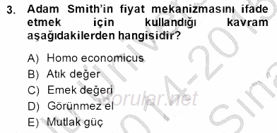 Uluslararası Ticaret 2014 - 2015 Ara Sınavı 3.Soru