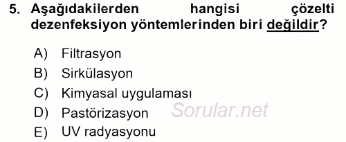 Örtü Altı Üretim Sistemleri 2015 - 2016 Tek Ders Sınavı 5.Soru