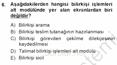 Ulusal Yargı Ağı Projesi 1 2014 - 2015 Dönem Sonu Sınavı 6.Soru