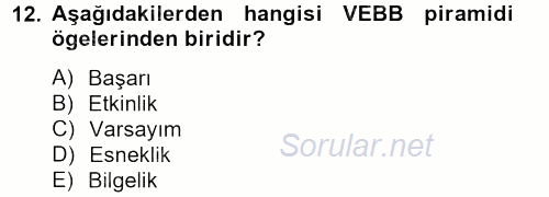 Lojistikte Teknoloji Kullanımı 2012 - 2013 Ara Sınavı 12.Soru