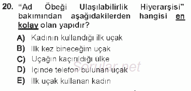 Genel Dilbilim 1 2012 - 2013 Tek Ders Sınavı 20.Soru