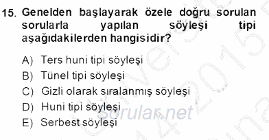 Haber Toplama Teknikleri 2014 - 2015 Ara Sınavı 15.Soru