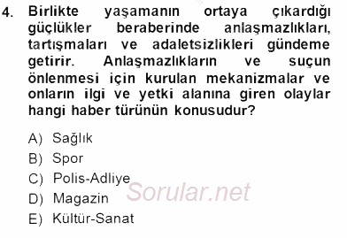 Haber Toplama Teknikleri 2014 - 2015 Ara Sınavı 4.Soru