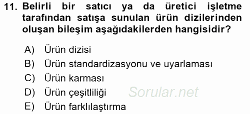 Uluslararası İşletmecilik 2016 - 2017 3 Ders Sınavı 11.Soru