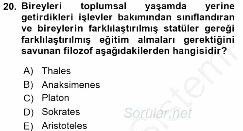 Uluslararası İşletmecilik 2016 - 2017 3 Ders Sınavı 20.Soru