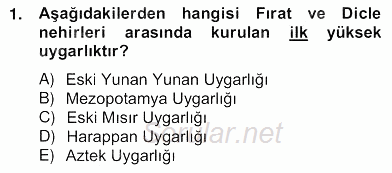 Mimarlik Tarihi 2012 - 2013 Ara Sınavı 1.Soru