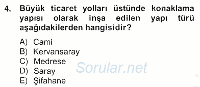 Mimarlik Tarihi 2012 - 2013 Ara Sınavı 4.Soru