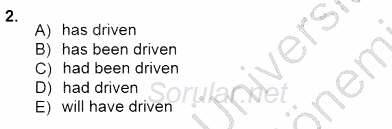 Bağlamsal Dilbilgisi 1 2012 - 2013 Dönem Sonu Sınavı 2.Soru