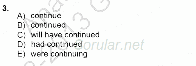 Bağlamsal Dilbilgisi 1 2012 - 2013 Dönem Sonu Sınavı 3.Soru