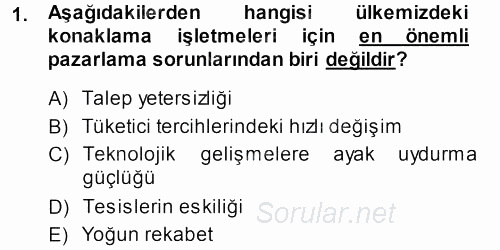 Satış Teknikleri 2013 - 2014 Dönem Sonu Sınavı 1.Soru