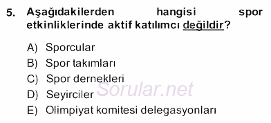 Etkinlik Yönetimi 2013 - 2014 Ara Sınavı 5.Soru