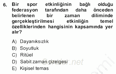 Etkinlik Yönetimi 2013 - 2014 Ara Sınavı 6.Soru