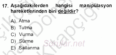 Okulöncesinde Beden Eğitimi Ve Oyun Öğretimi 2014 - 2015 Ara Sınavı 17.Soru