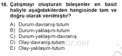 Küreselleşme ve Kültürlerarası İletişim 2013 - 2014 Tek Ders Sınavı 16.Soru