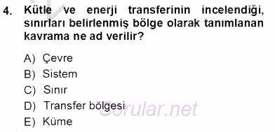 Sanayide Enerji Ekonomisi 2012 - 2013 Ara Sınavı 4.Soru