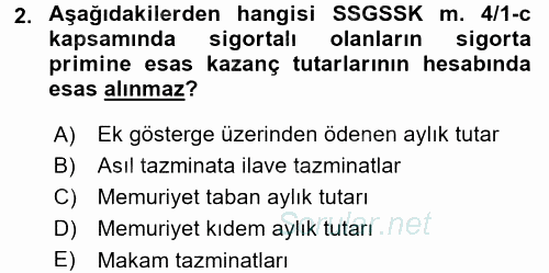 Belge Yönetimi ve Ofis Uygulamaları 2017 - 2018 3 Ders Sınavı 2.Soru