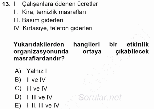 Pazarlama İletişimi 2016 - 2017 Ara Sınavı 13.Soru