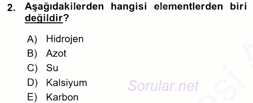 Okulöncesinde Fen Eğitimi 2015 - 2016 Ara Sınavı 2.Soru