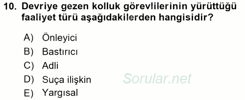 Ceza Muhakemesi Hukuku 2017 - 2018 Ara Sınavı 10.Soru