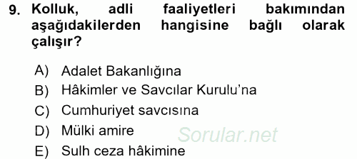 Ceza Muhakemesi Hukuku 2017 - 2018 Ara Sınavı 9.Soru
